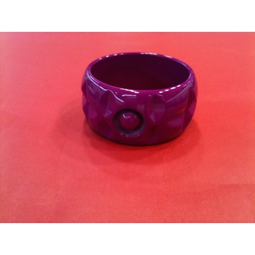 Bracelet Sonia Rykiel en résine fushia