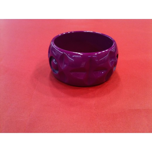 Bracelet Sonia Rykiel en résine fushia