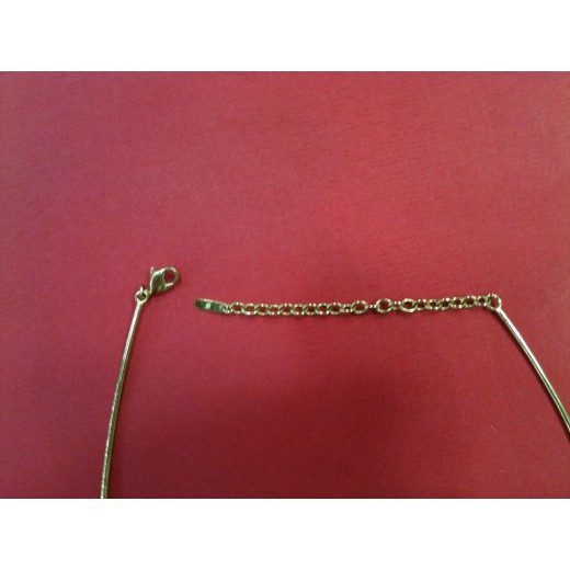 Collier Lalique en cristal et plaqué or