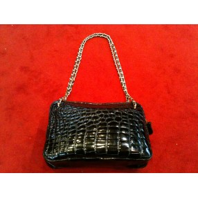 Sac Chanel Caméra en croco noir