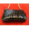 Sac Chanel Caméra en croco noir