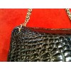 Sac Chanel Caméra en croco noir