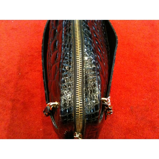 Sac Chanel Caméra en croco noir