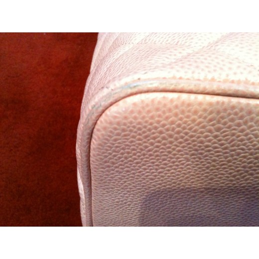 Sac Chanel en cuir matelassé rose