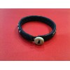 Bracelet Marai Rudman en cuir et étain brodé