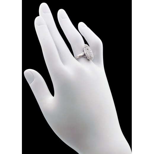 Bague marquise ancienne diamants