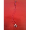 Pendentif Bernardaud Coeur en porcelaine sur cordon 
