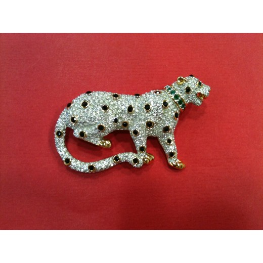 Broche Swarovski Panthère en cristal