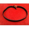 Ceinture Louis Vuitton en cuir épi noir