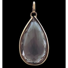 Pendentif quartz taille poire