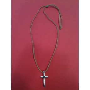 Pendentif Bernardaud Croix en porcelaine