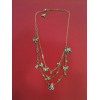 Collier Swarovski triple rang en métal doré