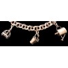 Bracelet maille fantaisie et breloques