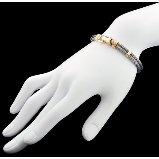 Bracelet Tête de cheval maille câble