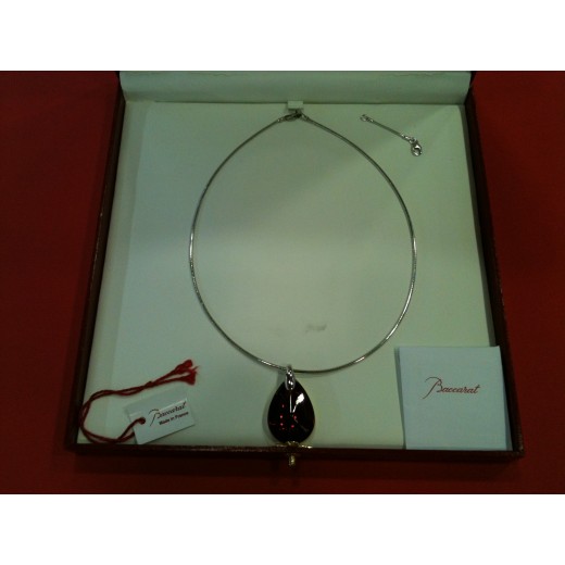 Collier Baccarat Psydélic rouge