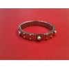 Bracelet Nomination extensible en acier, or et perles