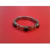 Bracelet Nomination extensible en acier, or  et grenats