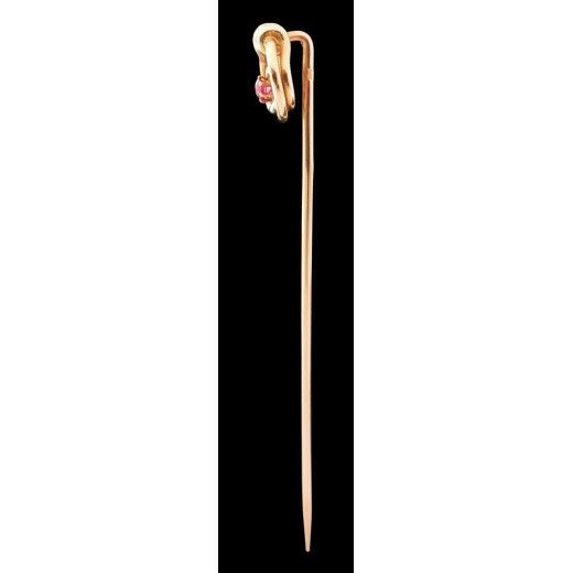 Petite Broche Ancienne (épingle) - Probablement En Or Jaune - Motif Dés à Jouer - Occasion Parfait état
