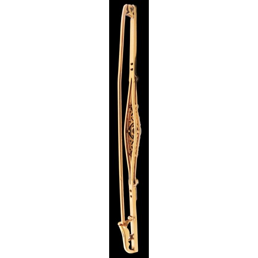 Barrette ancienne deux ors diamants