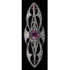 Barrette ancienne volutes deux ors diamant