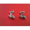 Boutons de manchette Hermès en argent