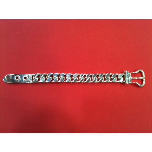 Bracelet Hermès Boucle sellier MM en argent