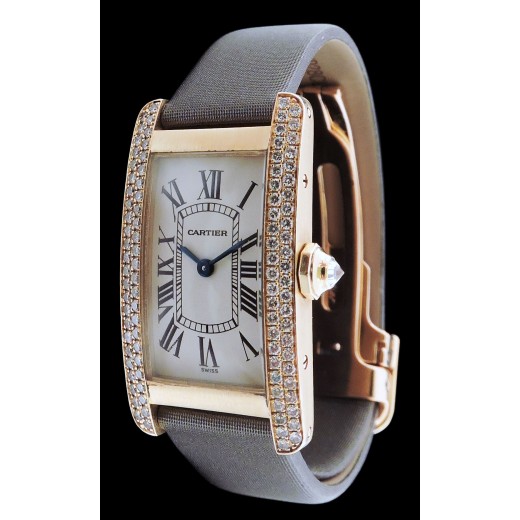 Montre cartier en diamant sales