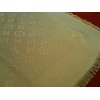 Châle Louis Vuitton Monogram en soie et laine marron