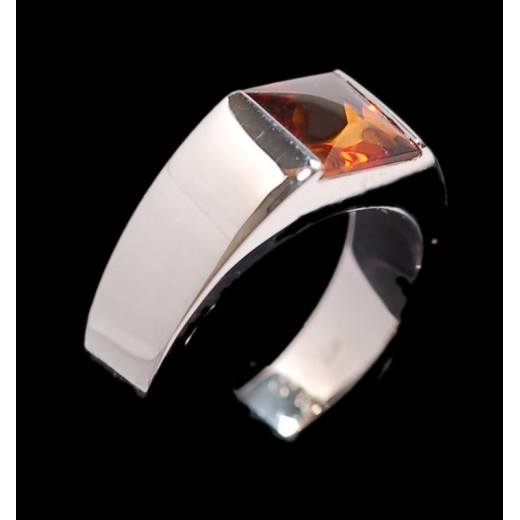 BAGUE TANK CARTIER CITRINE MADERE