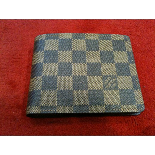 Portefeuille Louis Vuitton Florin en toile damier ébène