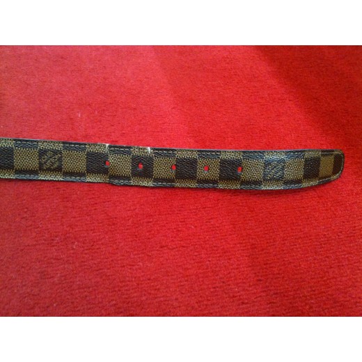 Ceinture Louis Vuitton Ellipse en toile damier ébène