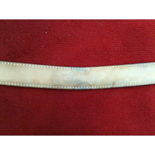 Ceinture Louis Vuitton Ellipse en toile damier ébène
