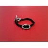 Bracelet Hermès Skipper en argent sur cordon noir