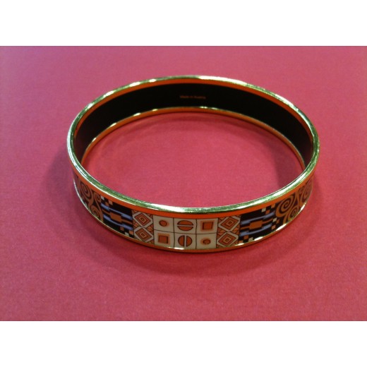 Bracelet Freywille Miss Hommage à Gustav Klimt en émail et plaqué or 