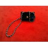 Sac Chanel Classique PM en velours marine