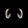 Boucles d'oreilles Cartier Trinity Trois Ors