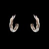 Boucles d'oreilles Cartier Trinity Trois Ors