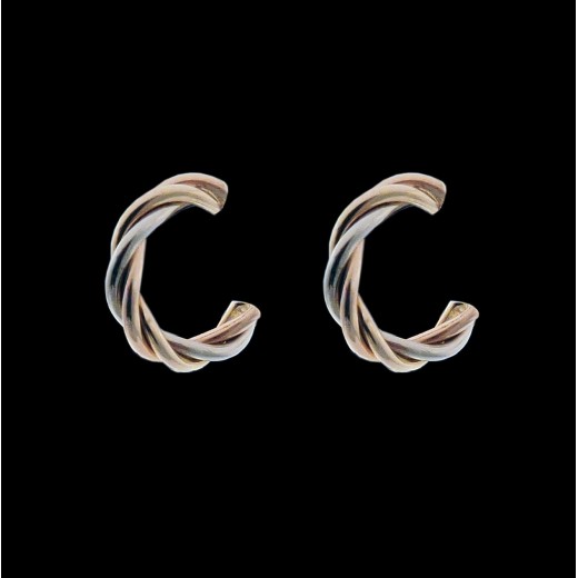 Boucles d'oreilles Cartier Trinity Trois Ors