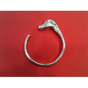 Bracelet Hermès Tête de Cheval en argent