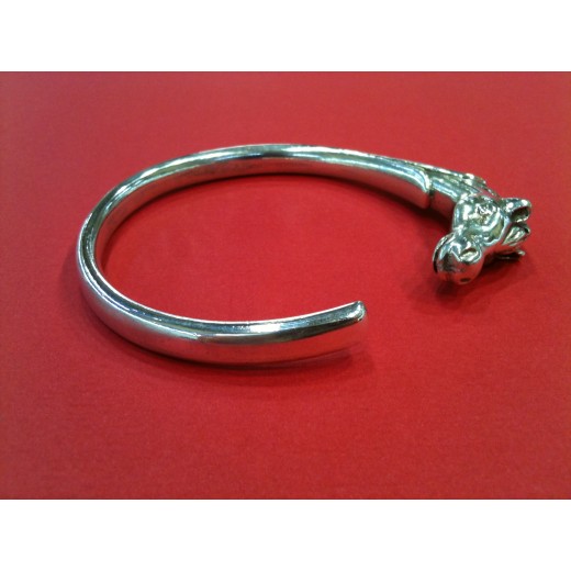 Bracelet Hermès Tête de Cheval en argent