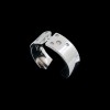 Bague moderne large diamants