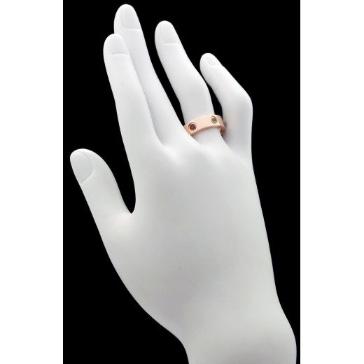 Bague Cartier Love Pierres de couleur