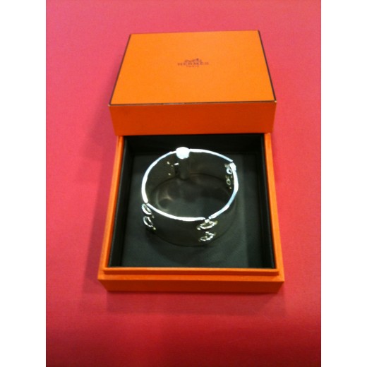 Bracelet Hermès Mousquetaire en argent