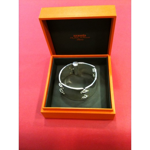 Bracelet Hermès Mousquetaire en argent