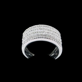 Bague Pavage Diamants Princesse