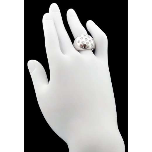 Bague Boule or et diamants