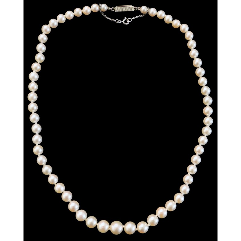 Collier en chute de perles de culture - Collier perle - Bijouxbaume