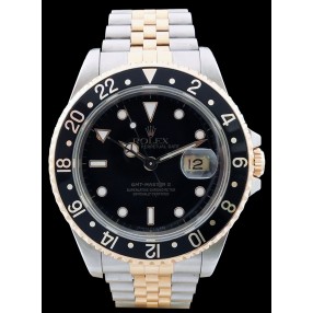 Montre Rolex GMT Master II or & acier