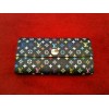 Porte Billet Louis Vuitton en cuir monogram multicolore