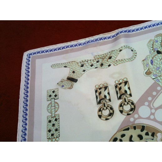 Foulard Cartier Panthères en soie